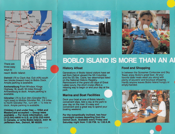 Bob-Lo Island - Old Brochure 5 (newer photo)